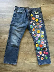 Upcycled Hippie Patch Jeans