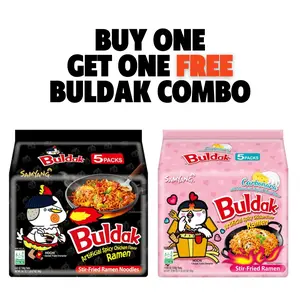 [BOGO deal] Halal Buldak Carbonara & Original Hot Chicken flavor, 10 packs total