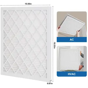 MERV 11 AC/HVAC Furnace Air Filter, 16x20x1 in ABS Frame, Available in Multi-Pack Options (4, 5, 8 Packs) and Filter Paper Only Variation