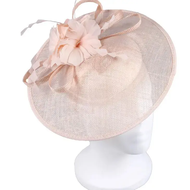 Small Dish Fascinator Pale Pink