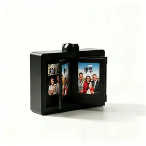Rotating photo frame, suitable for Instax Mini/Polaroid Go and Kpop photo cards - DIY flipbook, perfect for weddings, travel, and capturing cherished memories