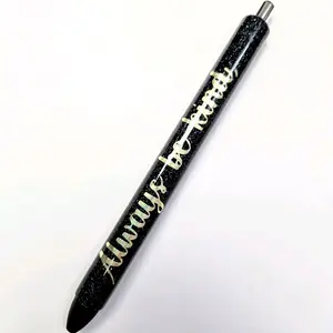 Inkjoy Epoxy Resin & Glitter Refillable Gel Pen Assorted Designs & Colors for Creative Writing Hand Designed Personalizable Customizable Pens for Any Occasion