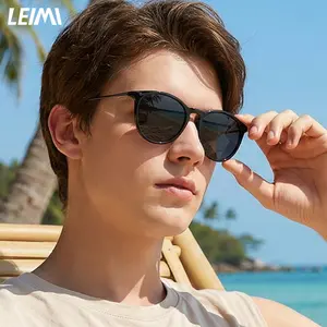 LEIMI Polarized Sunglasses for Men UV400 Protection Aviator Driving Glasses Fashion Retro Classic Style Lightweight for Beach Fishing and Outdoor Activities