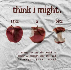 TAKE A BITE Y2K Tee Shirt – Indie Rock Band Merch - Y2K Indie Music SHIRT COMFORT COLOR TEE