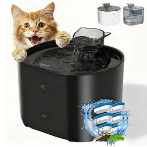 Cat Water Fountain with 6 Filters, Silent Pet Drinking Machine for Cats, Automatic Water Feeder, Automatic Circulation for Fresh Water, Essential Pet Supply, Perfect Christmas Gift