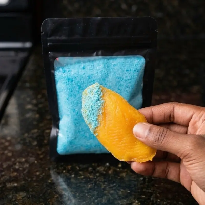 Michaelacandyzz sour blue raspberry mango dipper | real dried fruit & low calorie