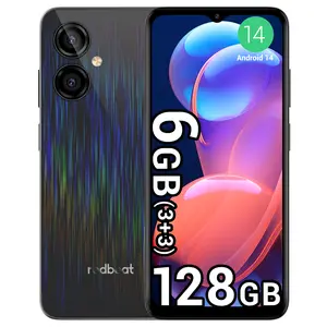 Redbeat D5 Android 14 ,6.52 Inch HD,Octa-Core 6GB (3+3) RAM+128GB ROM,Expandable 1TB ,5000mAh,13MP+8MP Camera Dual SIM,GPS,BT5.0,Face ID/Fingerprints,Warranty (Blue)