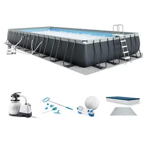 Intex 32' x 16' x 52" Ultra XTR Rectangular Inflatable Pool Set with Deluxe Maintenance Kit