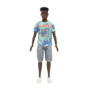 11.5 Inch African Fashion Design Ken Doll Male Model, Black Doll Toy .Kids Toys .Unisex Appeal Collectible Figure, Cute Doll Collectible, No Battery Required, Ideal for Display, Decor Doll, Trendy Dolls