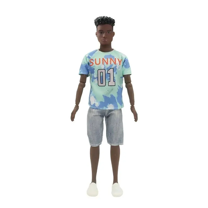 11.5 Inch African Fashion Design Ken Doll Male Model, Black Doll Toy .Kids Toys .Unisex Appeal Collectible Figure, Cute Doll Collectible, No Battery Required, Ideal for Display, Decor Doll, Trendy Dolls
