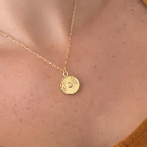 EVRY JEWELS Gold or Silver Plated Women's Sunny Babe Necklace