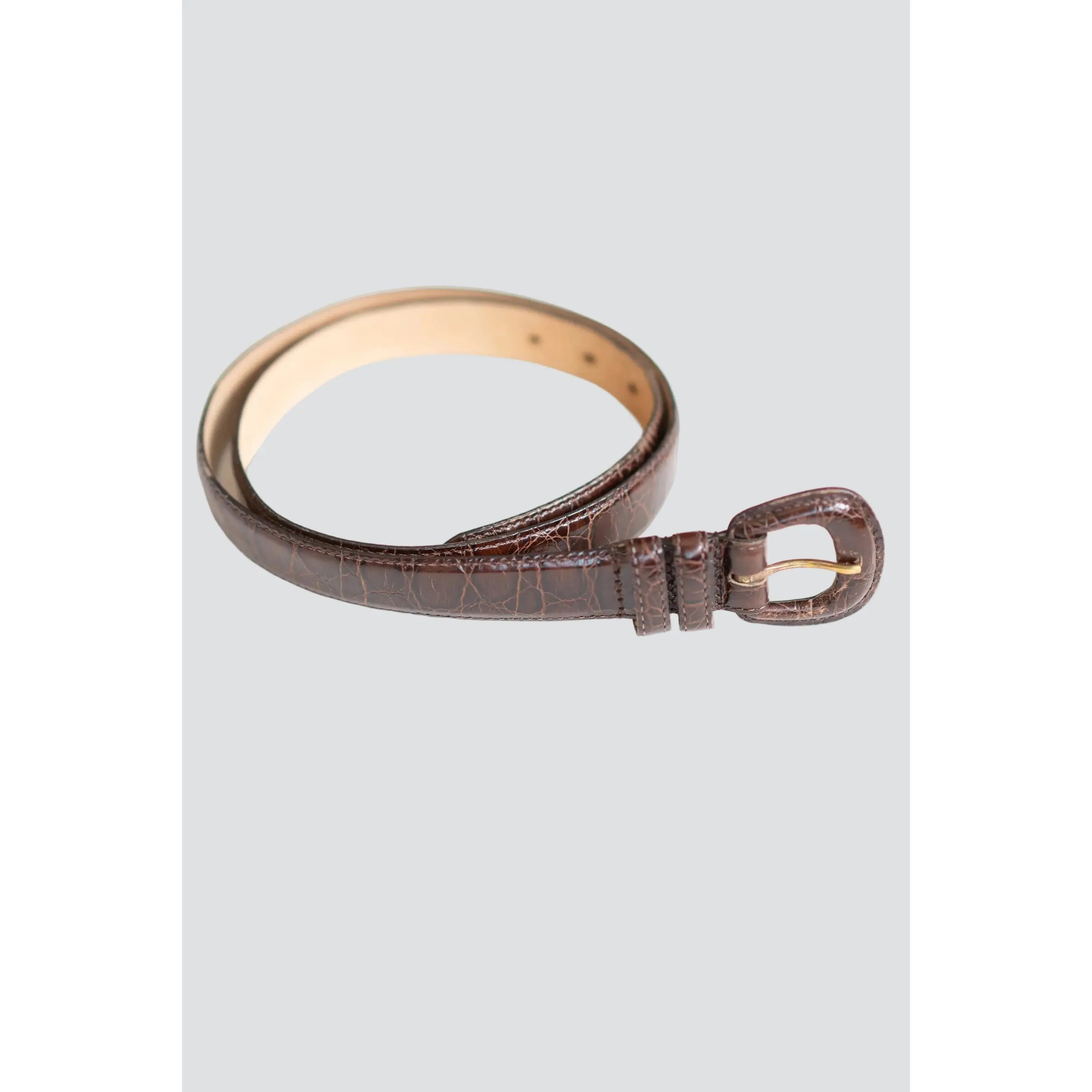 Brown Alligator Belt