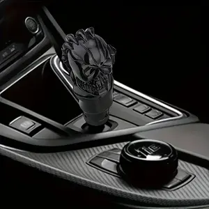 Skull & Rose Resin Shift Knob - Premium Car Interior Accessory