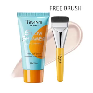 Glow Shimmer Body Luminizer, Sun-Kissed Glow, Tropical Vanilla Caramel, Lightweight & Transfer-Resistant, Vegan Body Shimmer Makeup