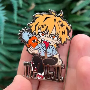 Denji Chainsaw Man Gun Metal Enamel Pin