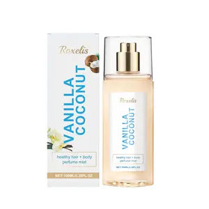 Vanilla Coconut Body Perfume Spray, long-lasting fragrance, exudes a unique, charming, fresh, and romantic scent, portable perfume, Delightful Scents, Body Mist Fragrance