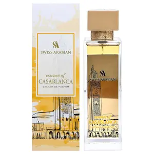 Swiss Arabian Essence of Casablanca – Unisex Long-Lasting Arabian Perfume – Fruity, Amber & Musk Scent – Extrait de Parfum 3.4 oz