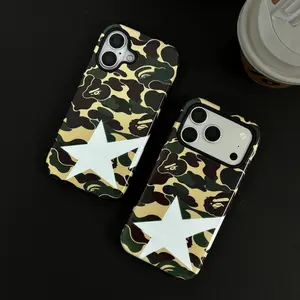 Bape Protective Camo Streetwear Protective Touch Phone Case Suitable for iPhone17-11 Pro Max/Plus.Silicone Shockproof Phone Case,Stylish Tech Accessory, Mobile Phone Accessories Gift. This phone case has a superior feel.