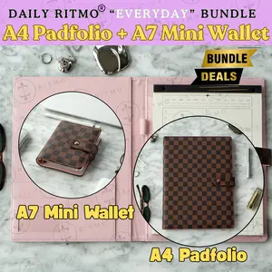 DAILY RITMO “Everyday” Bundle – A4 Padfolio & A7 Mini Wallet Binder Bundle