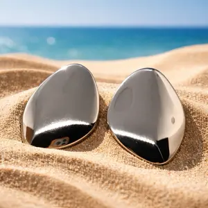 Metal Petals - Drop Earrings