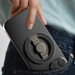 Universal Magnetic Phone Ring Holder, Dual-Sided Strong Magnet, Foldable & Rotatable, Compatible with Magsafe Smartphones, Durable Stand, Magnetic Cellphone Stand, Magnetic Mount Stand