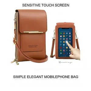 2026 Mother's Day Gifts Women's Trendy Minimalist Elegant Crossbody Phone Wallet - Touchscreen-Friendly, Multi-Card Slots, Coin Pocket, Adjustable Strap, Water-Resistant, Summer Vibe