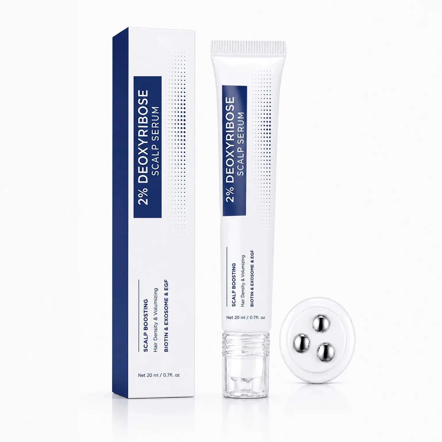 Scalp Serum with Deoxyribose,Scalp Nourishing Serum, Daily Lightweight Scalp Care Liquid for Healthier Fuller Looking Hair