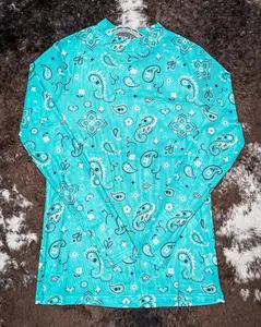 Women's Sterling Kreek Bandana Babe Mesh Top, Dream Paisley Design, Fits True to Size, Premium Fabric