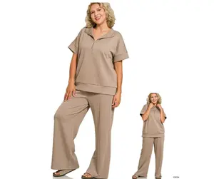 Scuba High Neck Half Zip Top & Pant Set Scuba High Neck Half Zip Top & Pant Set