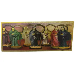 Santa Muerte Gold Hundred Dollar Bill Charm