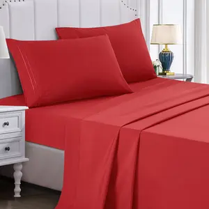 Luxury Microfiber Sheet Set | Ultra Soft & Breathable | Deep Pocket Bed Sheets | Multiple Colors | Limited Clearance