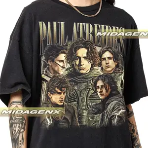 Limited Paul Atreides Timothee Chalamet Vintage T-Shirt Dune Movie Tshirt Gift For Fan 6nu0 Unisex Everyday T-Shirt
