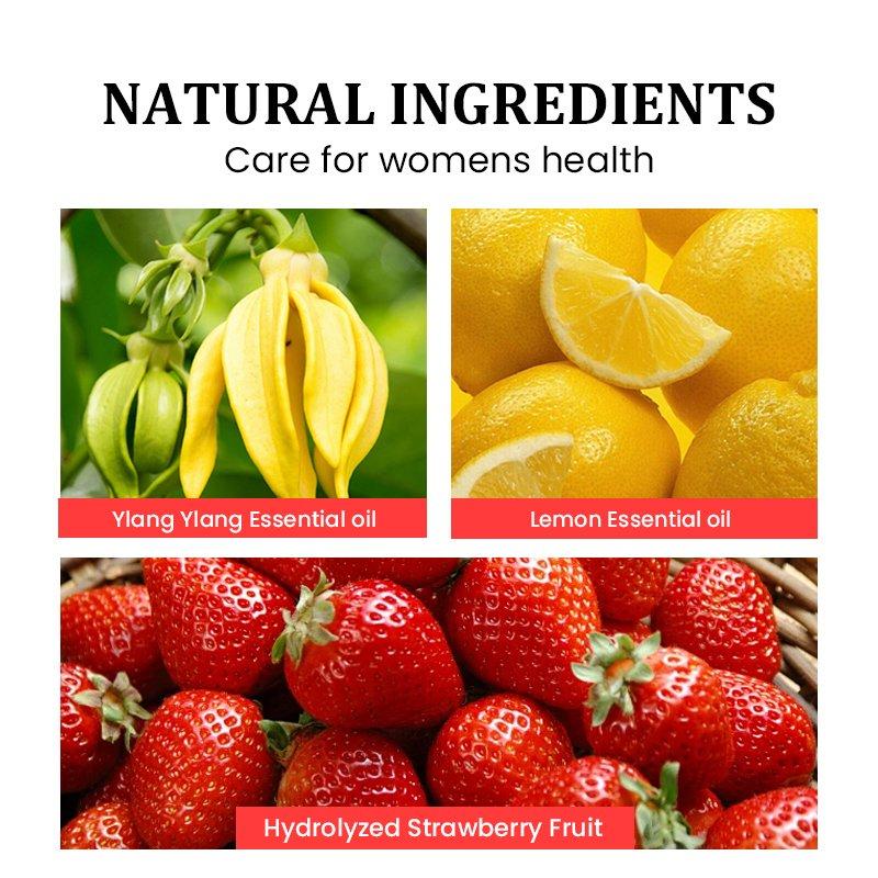 Miaofutong Strawberry Yoni Soap Bar | Natural Feminine Care, pH Balanced, Herbal Cleanse, Purify & Soften Skin 100g