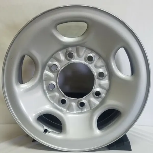 General Motors Silver 16x6.5 5-Hole Steel Rear Wheel [05195, QB5] for Chevrolet, GMC Express, Sierra, Silverado, Yukon 1500-2500 Pickups (2001-2025)