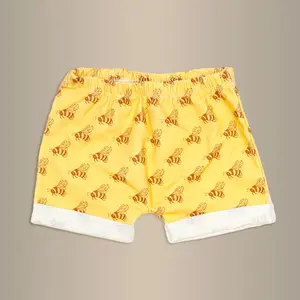 Bees Rolled Hem Shorts