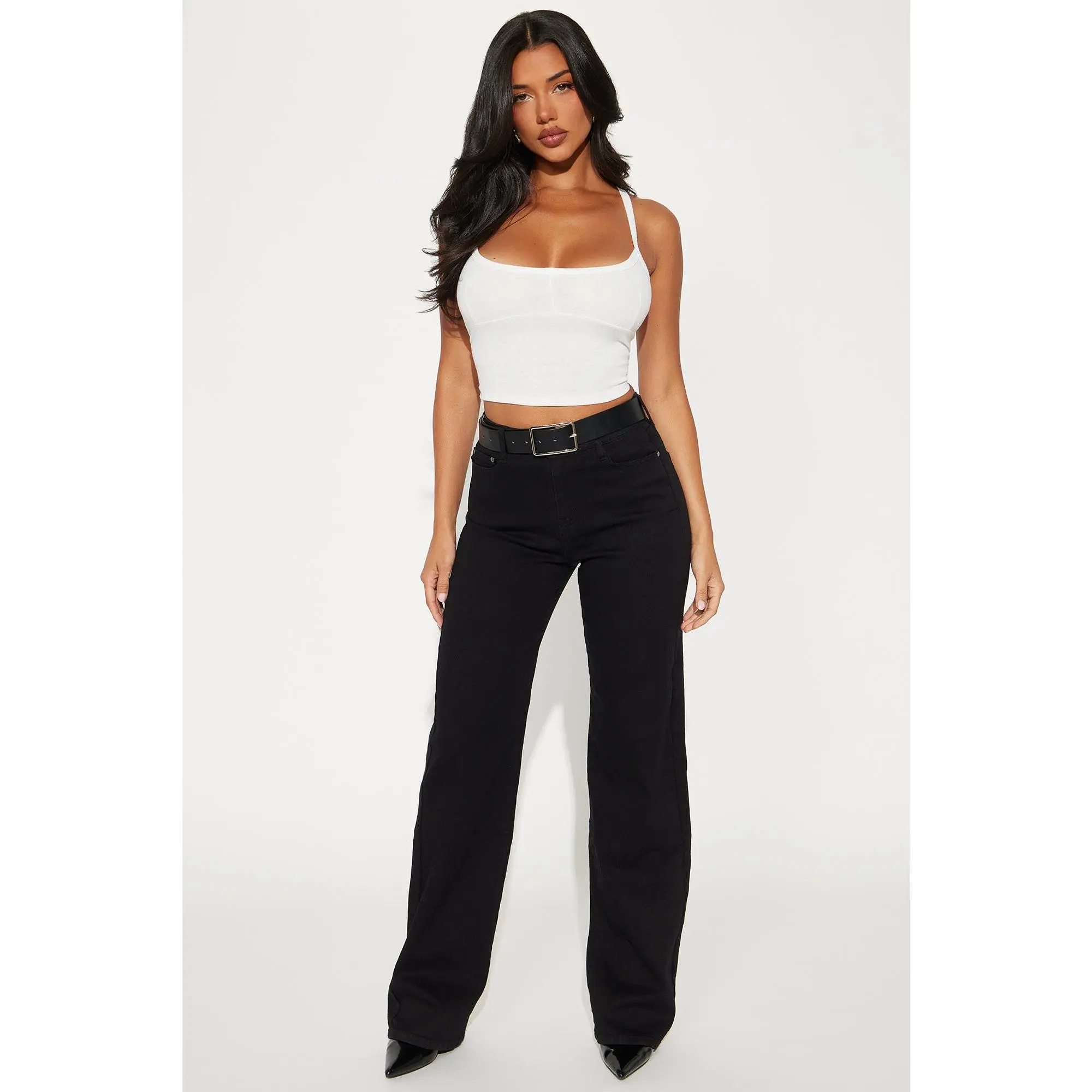 Tall Simply Basic Stretch Straight Jeans - Black