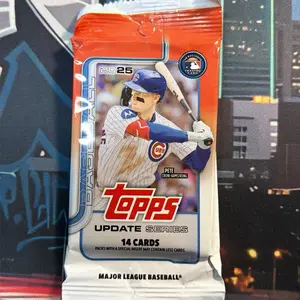 2025 Topps Update Series MLB Display Pack - 1 Pack
