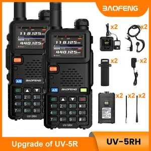 BAOFENG Radio 5RH 10W Max Power Long Range Two Way GMRS Radio, Long Range Handheld Ham Radio Walkie Talkies with NOAA Weather Receiver Copy Frequency USB-C Charginng Emergency Survival Gear Electronic Gadgets Audio