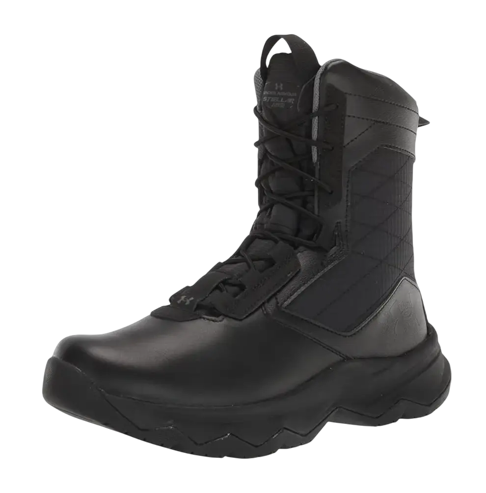 UNDER ARMOUR MENS Black Stellar G2 8" Tactical Boot 3024946-001