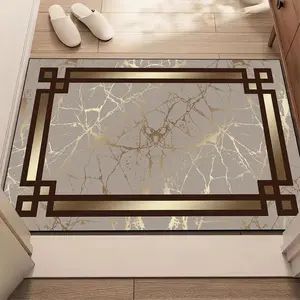 1 piece of Door mat, entrance area rug, marble pattern floor mat, Modern Abstract Rug, Contemporary Rugs, Decorative Rug, doorway area entry mat, indoor and outdoor decoration, suitable for entrance, corridor, living room, bedroom, kitchen and hallway