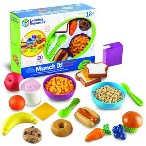 Learning Resources New Sprouts Munch It! Pretend Play Food, Develops Imaginative Play, Play Food for Toddlers, Picnic Play Food, 20 Pieces, Ages 18 Months +