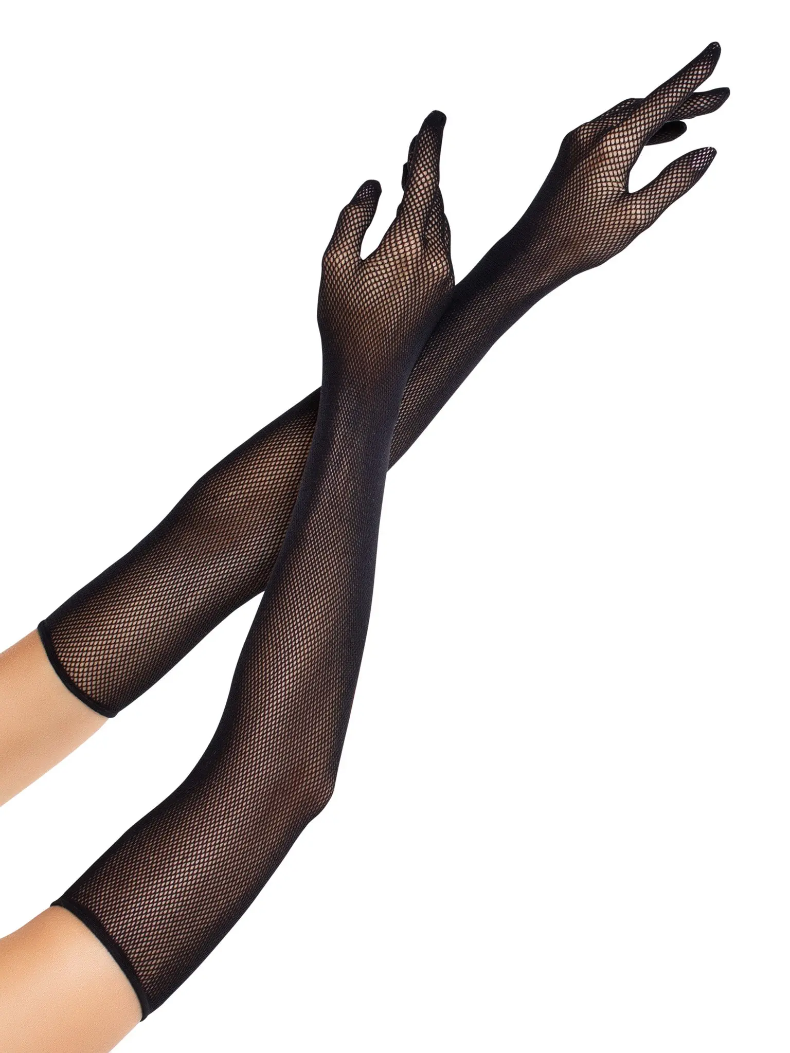 Women's Fishnet Gloves in a Classic Opera Length, Stretchy Breathable Fabric for Costumes & Special Occasions, Cold Hand Wash, Fishnet Fabric, Long Opera, With Gloves, Includes Gloves