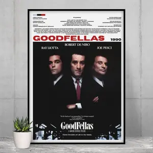 GoodFellas Poster, Wall Prints, Wall Art, Home Decor, Movie, Film, Cinema, Tv Series, 4K, High Quality, Full HD, Gift