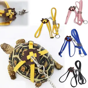 Adjustable Turtle Leash Tortoise Harness Vest, Multi-Color Small Pet Training Rope, Reptile Walking Leash,Universal Turtle Harness Leash for Outdoor Walking,Small Pet Essentials
