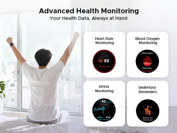 Anywise W1 Pro Waterproof Sport Smartwatch, 1.43" AMOLED Touchscreen Display, 170+ Sports & Workout Modes, Dual-Band GPS Tracking, 5ATM Waterproof Smartwatch