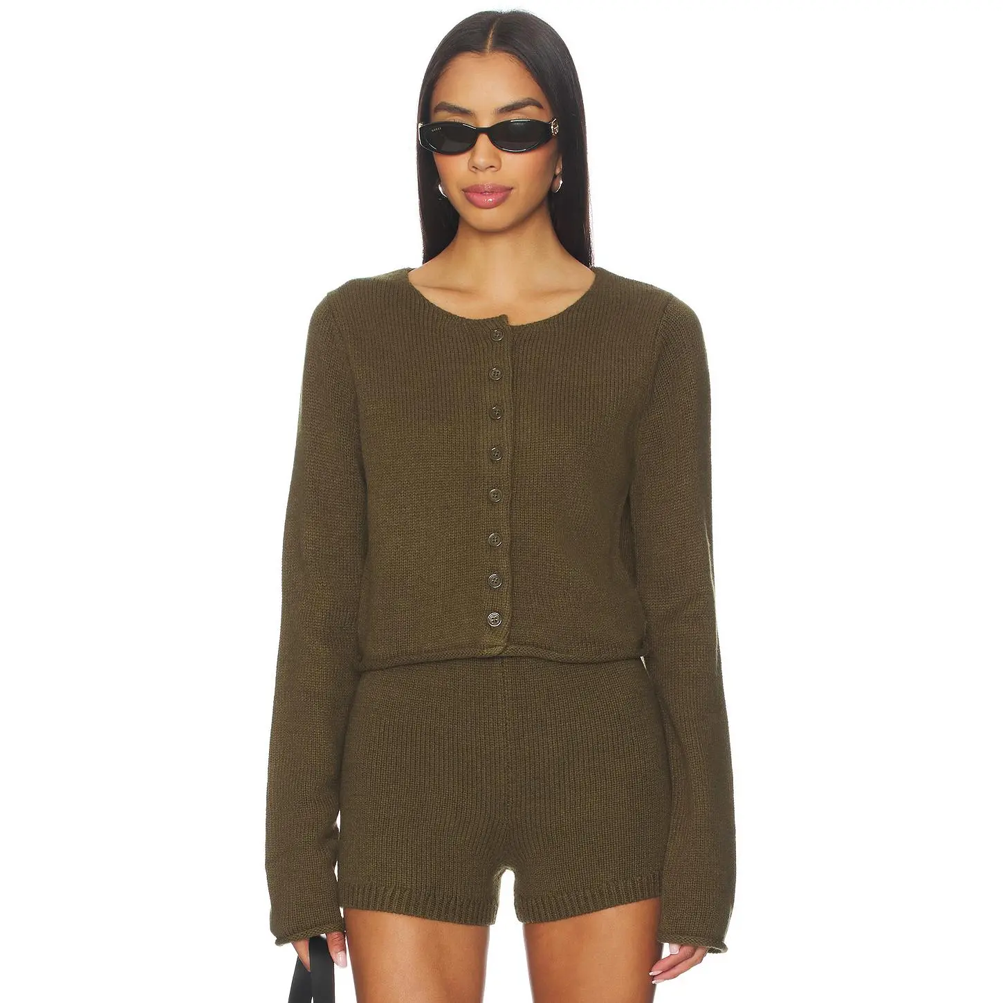Nakedvice The Stormy Cardigan in Moss