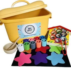 Bin Busy Color Discovery Unisex Stress Relief Fidgeting Toys and calming activity for kids
