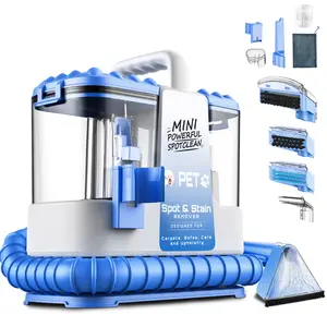 VICEASE Portable Carpet Cleaner 20Kpa Powerfl Deep Stain Remover for Coch Pets Stairs Car Seat with 5 Cleaning Tools Mini Spot Clean