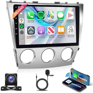 2+64G Android Car Radio Stereo for Toyota Camry 2006-2011 with Wireless Carplay Android Auto, 10.1'' Touch Screen Head Unit Bluetooth GPS Navigation Mirror Link WiFi FM/RDS EQ AHD Backup Camera SWC