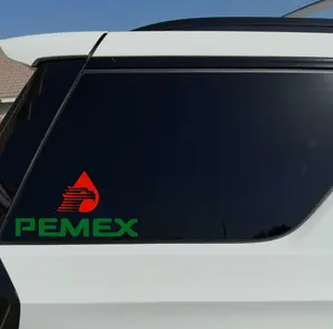 Pemex Mexico Color Vinyl Sticker Set - Durable, Weather-Resistant Stickers Featuring Eagle Design - Sizes 3" - 13" Stylish Decal Car Decal